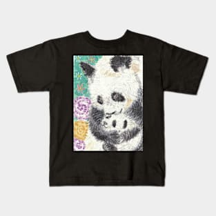 Panda  bear  art Kids T-Shirt